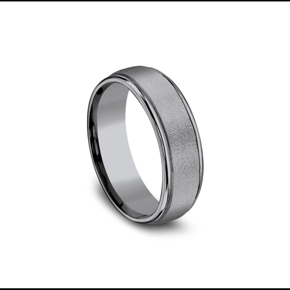 Tantalum Grey Men’s Wedding Band Sz 8 - Used